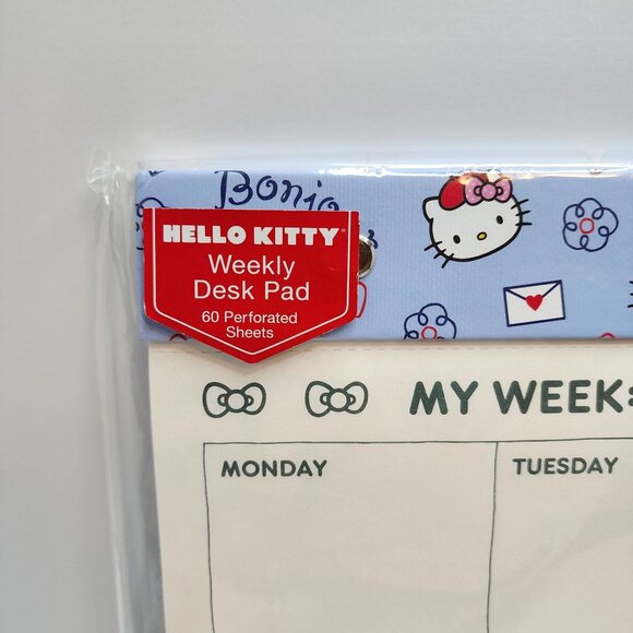 Hello Kitty Bonjour Weekly Desk Pad | Planner, Calendar, Rare NWT - Picture 3 of 5